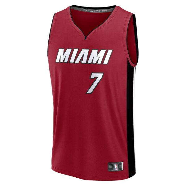 Kel'el Ware Miami Heat Fanatics Youth Fast Break Player Jersey - Statement Edition - Red - Image 3