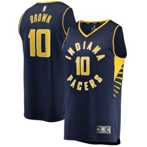 Kendall Brown Indiana Pacers Fanatics 2021/22 Fast Break Replica Jersey - Icon Edition - Navy