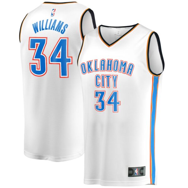Kenrich Williams Oklahoma City Thunder Fanatics Fast Break Player Jersey - Association Edition - White - Image 2