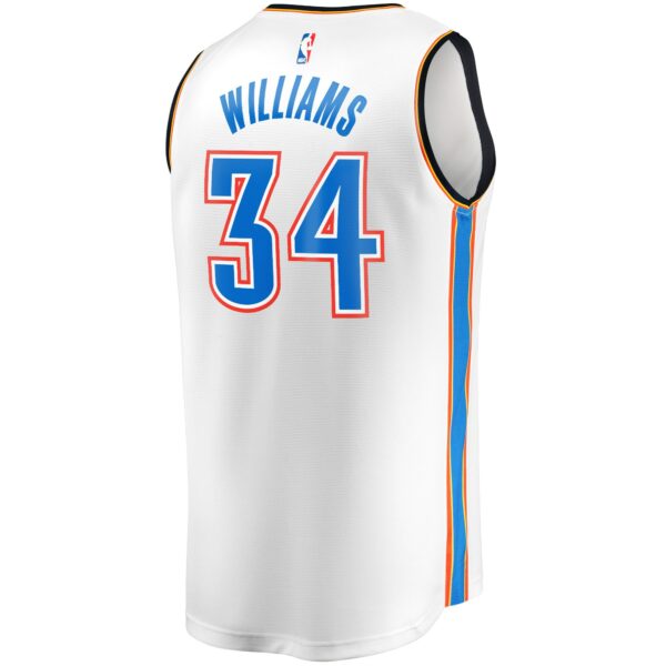 Kenrich Williams Oklahoma City Thunder Fanatics Fast Break Player Jersey - Association Edition - White - Image 4