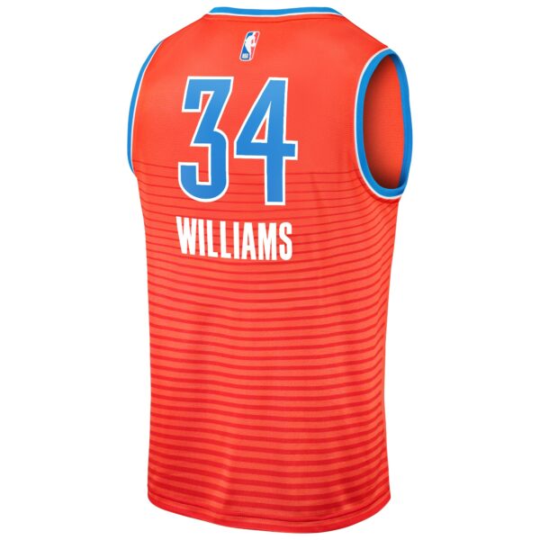 Kenrich Williams Oklahoma City Thunder Fanatics Fast Break Replica Player Jersey - Statement Edition - Orange - Image 4