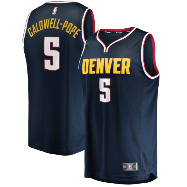 Kentavious Caldwell-Pope Denver Nuggets Fanatics Fast Break Replica Jersey - Icon Edition - Navy - Image 2