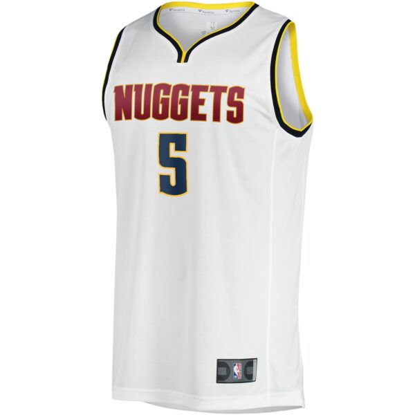 Kentavious Caldwell-Pope Denver Nuggets Fanatics Youth Fast Break Player Jersey - Association Edition - White - Image 3