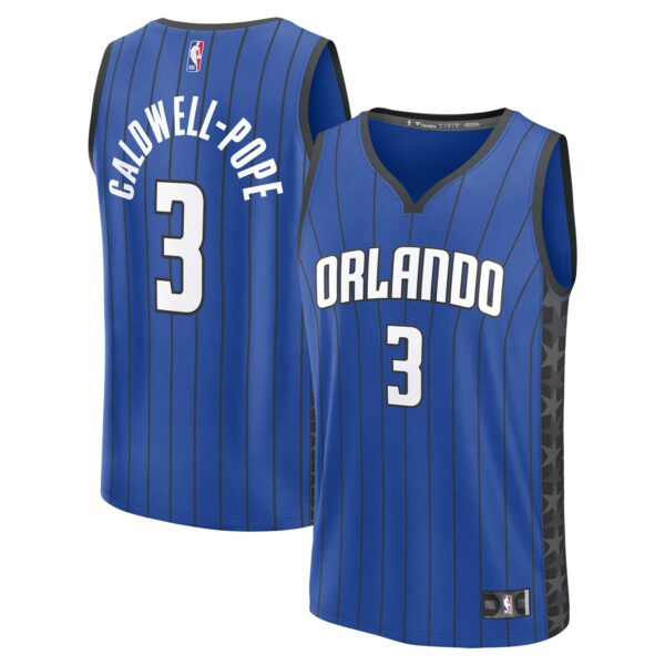 Kentavious Caldwell-Pope Orlando Magic Fanatics Youth Fast Break Player Jersey - Statement Edition - Blue - Image 2