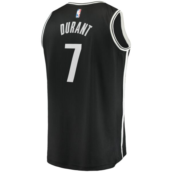 Kevin Durant Brooklyn Nets Fanatics Fast Break Replica Jersey - Icon Edition - Black - Image 4