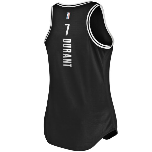 Kevin Durant Brooklyn Nets Fanatics Women's Fast Break Tank Jersey Black - Icon Edition - Image 4