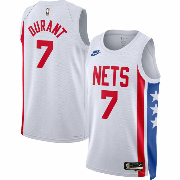 Kevin Durant Brooklyn Nets Nike Swingman Jersey - Classic Edition - White - Image 2