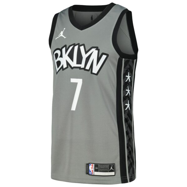 Kevin Durant Brooklyn Nets Nike Swingman Player Jersey - Statement Edition - Gray - Image 3