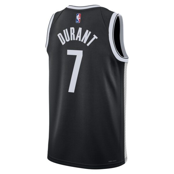 Kevin Durant Brooklyn Nets Nike Unisex Swingman Jersey - Icon Edition - Black - Image 4