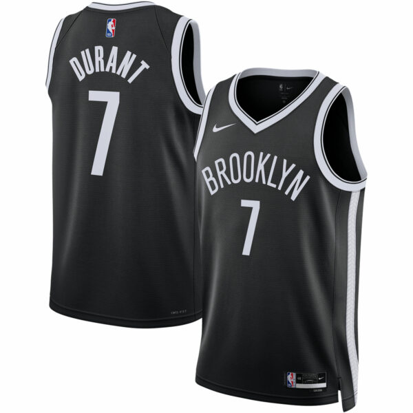 Kevin Durant Brooklyn Nets Nike Unisex Swingman Jersey - Icon Edition - Black - Image 2