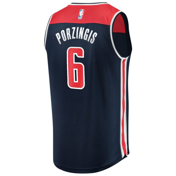 Kristaps Porzingis Washington Wizards Fanatics Fast Break Replica Player Jersey - Statement Edition - Navy - Image 4
