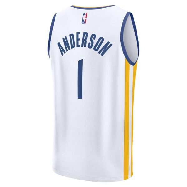 Kyle Anderson Golden State Warriors Fanatics Fast Break Replica Player Jersey - Association Edition - White - Image 4