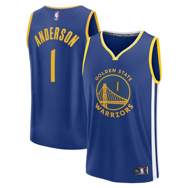 Kyle Anderson Golden State Warriors Fanatics Fast Break Replica Player Jersey - Icon Edition - Royal - Image 2