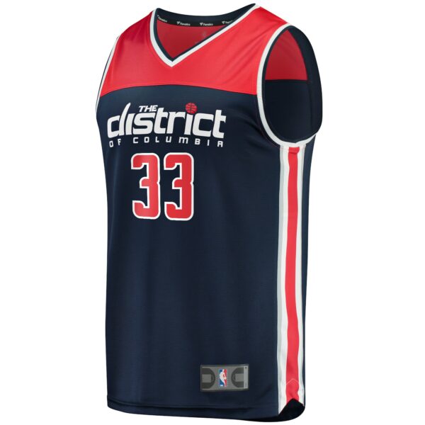 Kyle Kuzma Washington Wizards Fanatics Fast Break Replica Player Jersey - Statement Edition - Navy - Image 3