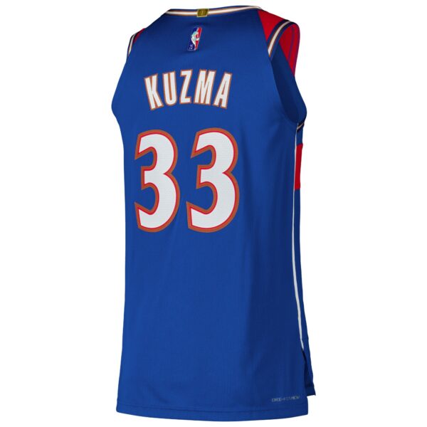 Kyle Kuzma Washington Wizards Nike Authentic Player Jersey - City Edition - Royal - Image 4