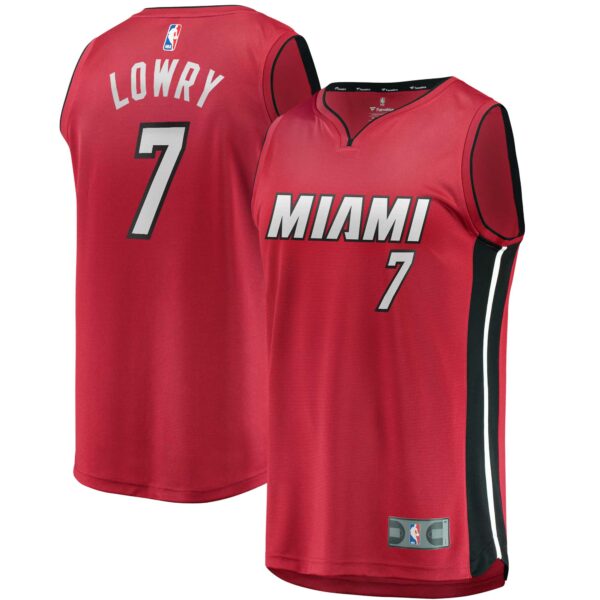 Kyle Lowry Miami Heat Fanatics Fast Break Replica Player Jersey - Statement Edition - Red - Image 2