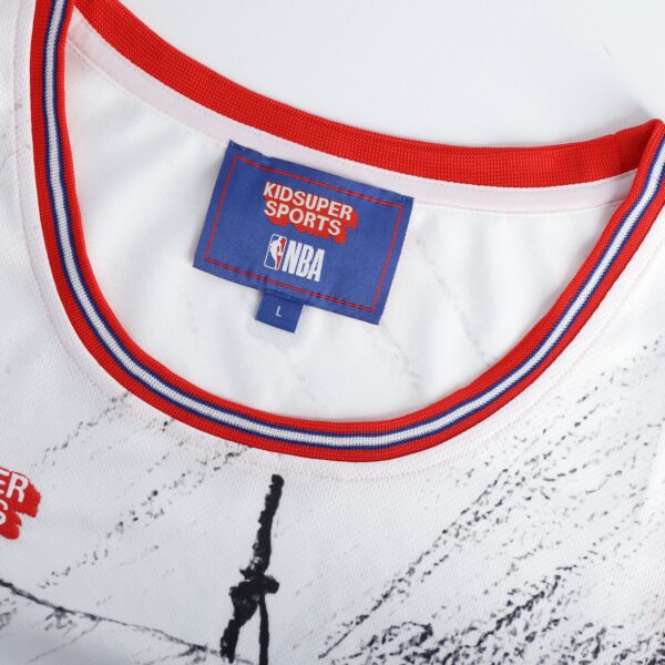 LA Clippers NBA & KidSuper Studios by Fanatics Unisex Hometown Jersey - Gray - Image 6