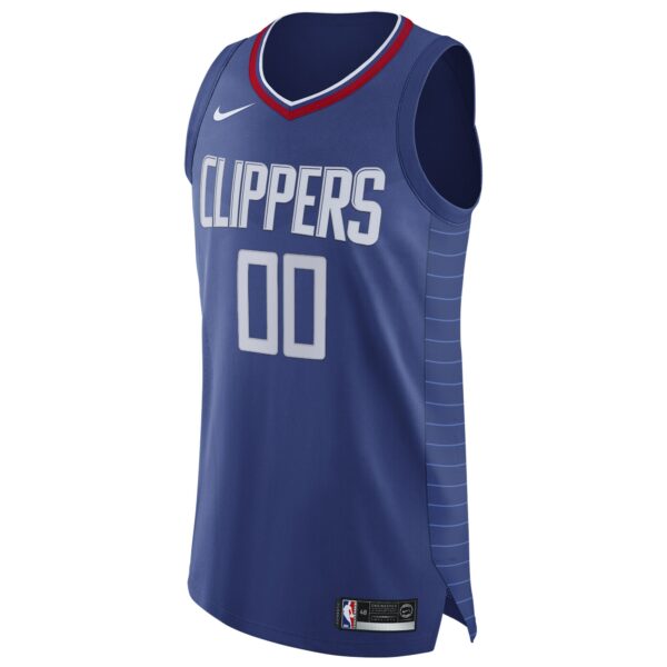 LA Clippers Nike 2020/21 Authentic Custom Jersey Blue - Icon Edition - Image 3