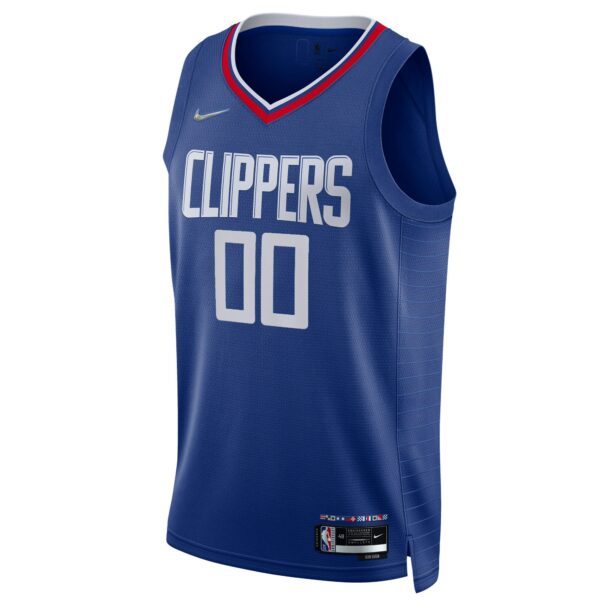 LA Clippers Nike 2021/22 Diamond Swingman Custom Jersey - Icon Edition - Royal - Image 3