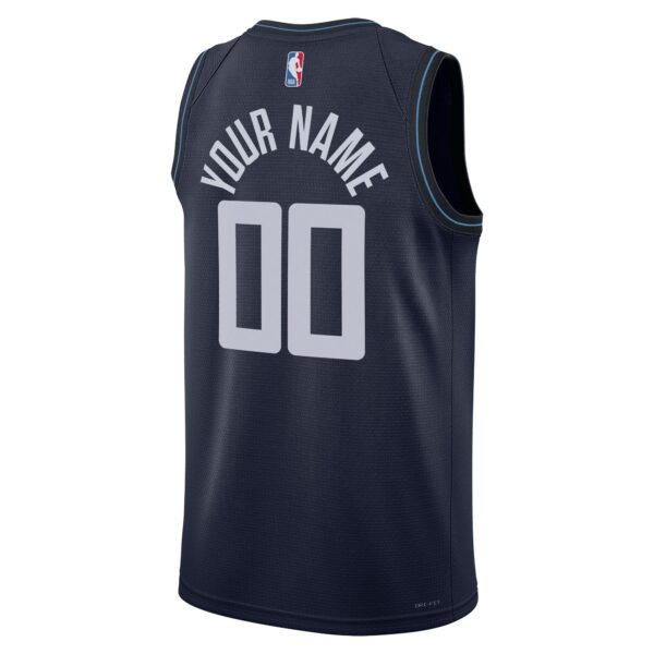 LA Clippers Nike Unisex 2023/24 Custom Swingman Jersey - Navy - City Edition - Image 4