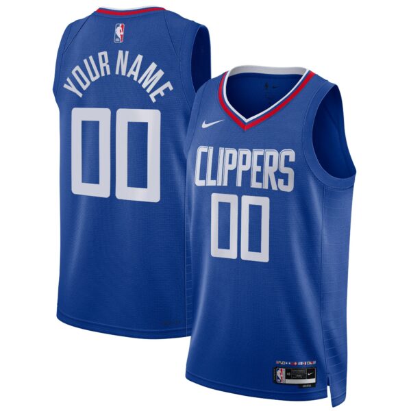 LA Clippers Nike Unisex Swingman Custom Jersey Royal - Icon Edition - Image 2
