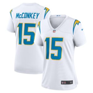 Ladd McConkey Los Angeles Chargers Nike Women's Game Jersey -  White