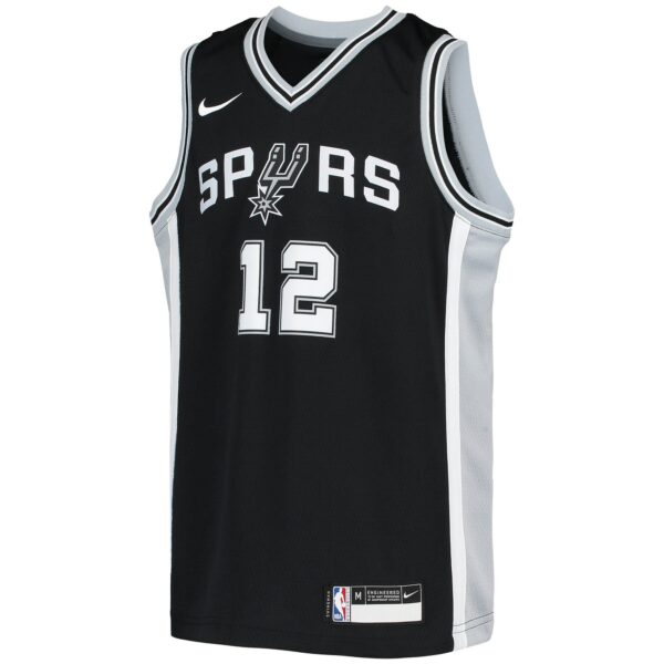 LaMarcus Aldridge San Antonio Spurs Nike Youth Swingman Jersey - Icon Edition - Black - Image 3