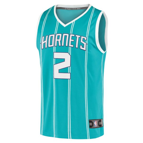 LaMelo Ball Charlotte Hornets Fanatics Fast Break Replica Jersey Teal - Icon Edition - Image 3