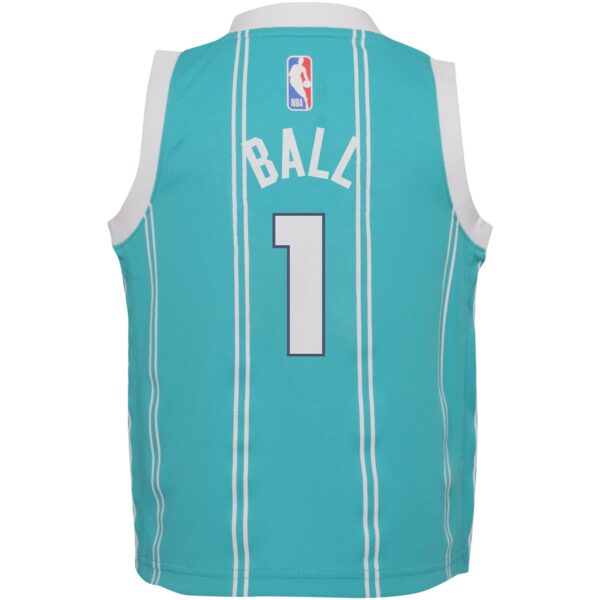 LaMelo Ball Charlotte Hornets Jordan Brand Preschool Swingman Player Jersey - Icon Edition - Teal - Image 4