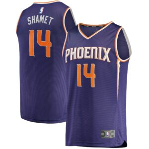 Landry Shamet Phoenix Suns Fanatics Fast Break Replica Jersey - Icon Edition - Purple