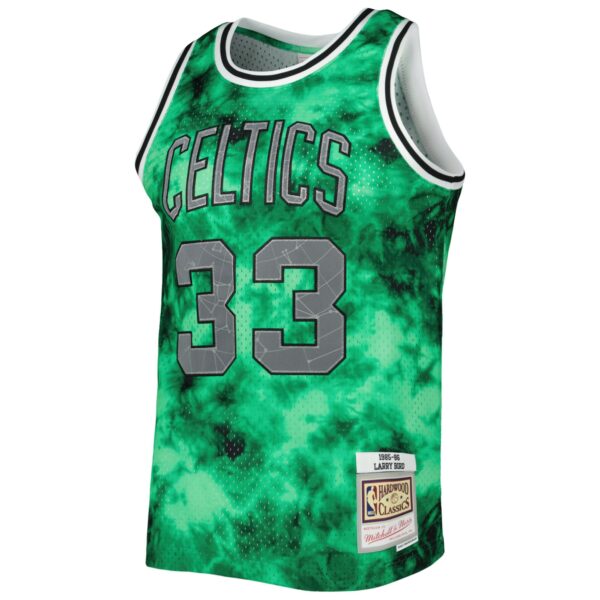 Larry Bird Boston Celtics Mitchell & Ness 1985/86 Galaxy Swingman Jersey - Kelly Green - Image 3