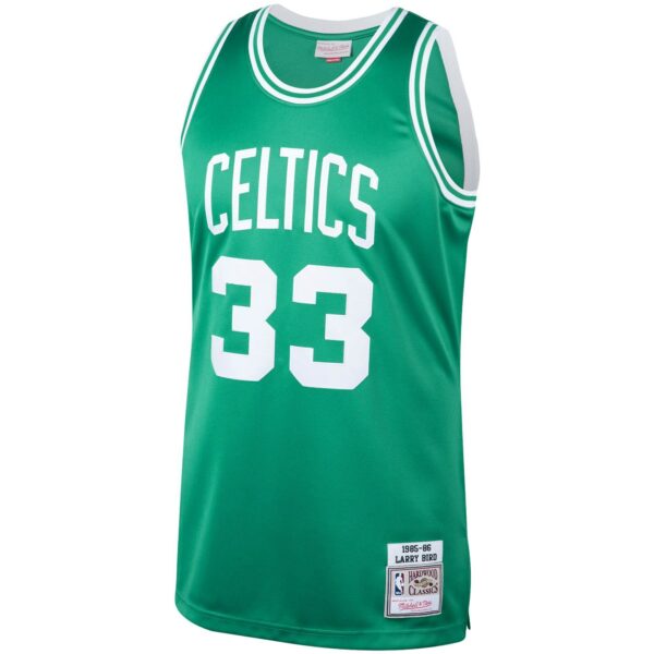 Larry Bird Boston Celtics Mitchell & Ness 1985/86 Hardwood Classics Authentic Jersey - Kelly Green - Image 3