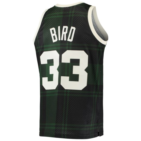 Larry Bird Boston Celtics Mitchell & Ness 1985/86 Hardwood Classics Uninterrupted Swingman Jersey - Black - Image 4