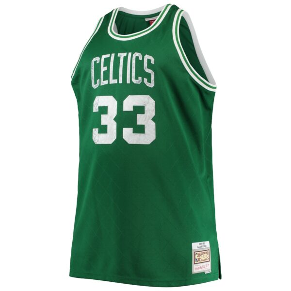 Larry Bird Boston Celtics Mitchell & Ness Big & Tall 1985/86 NBA 75th Anniversary Diamond Swingman Jersey - Kelly Green - Image 3