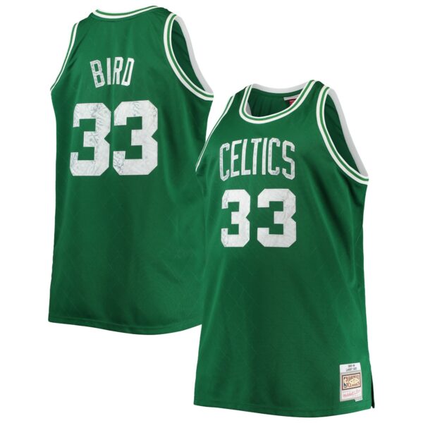 Larry Bird Boston Celtics Mitchell & Ness Big & Tall 1985/86 NBA 75th Anniversary Diamond Swingman Jersey - Kelly Green - Image 2