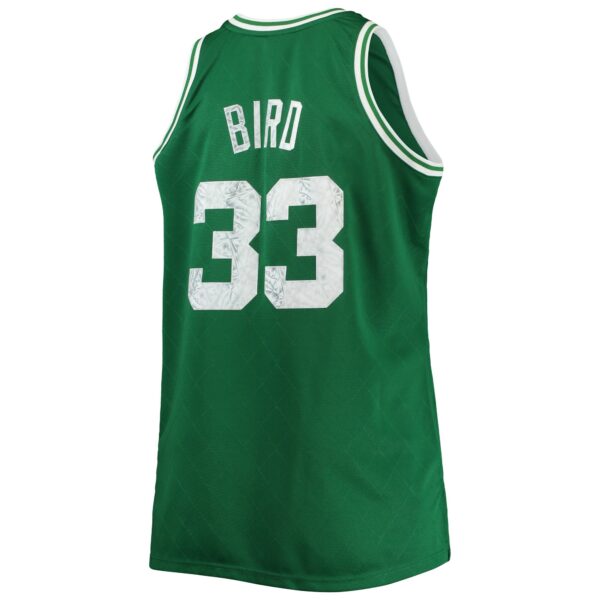 Larry Bird Boston Celtics Mitchell & Ness Big & Tall 1985/86 NBA 75th Anniversary Diamond Swingman Jersey - Kelly Green - Image 4