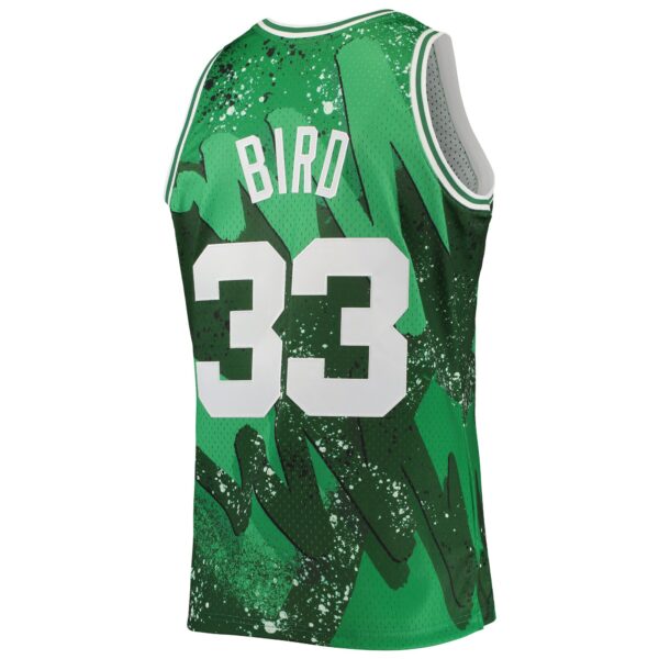 Larry Bird Boston Celtics Mitchell & Ness Hardwood Classics 1985/86 Hyper Hoops Swingman Jersey - Kelly Green - Image 4