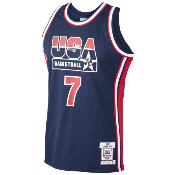 Larry Bird USA Basketball Mitchell & Ness 1992 Dream Team Authentic Jersey - Navy - Image 3