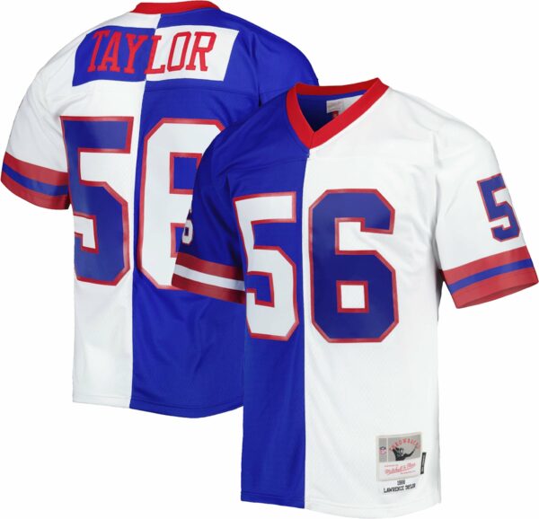 Lawrence Taylor New York Giants Mitchell & Ness 1986 Split Legacy Replica Jersey - Royal-White