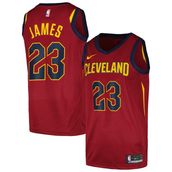 LeBron James Cleveland Cavaliers Nike Swingman Player Jersey - Icon Edition - Wine - Image 2