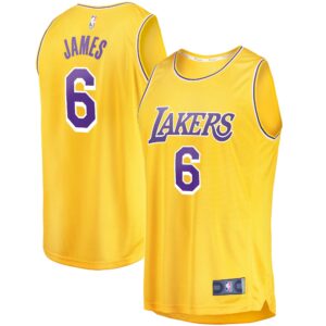 LeBron James Los Angeles Lakers Fanatics 2021/22 Fast Break Replica Jersey - Icon Edition - Gold