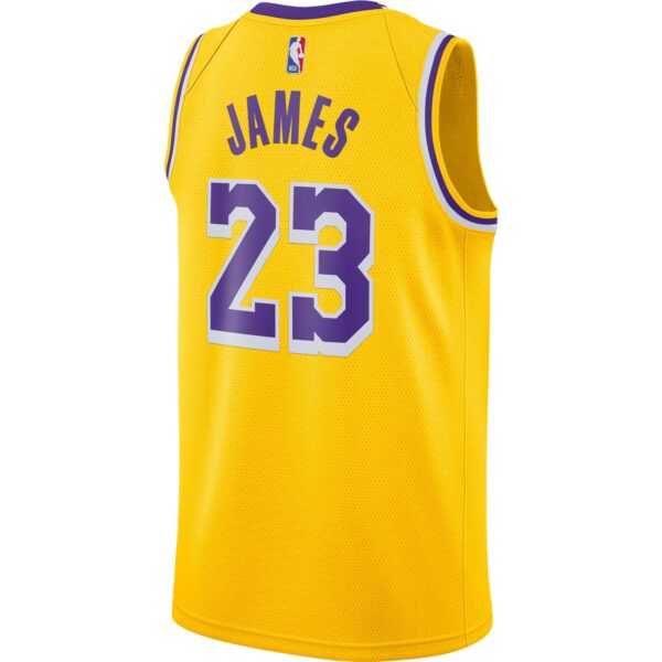 LeBron James Los Angeles Lakers Nike 2020/21 Swingman Jersey Gold - Icon Edition - Image 4