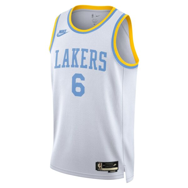 LeBron James Los Angeles Lakers Nike Swingman Jersey - Classic Edition - White - Image 3