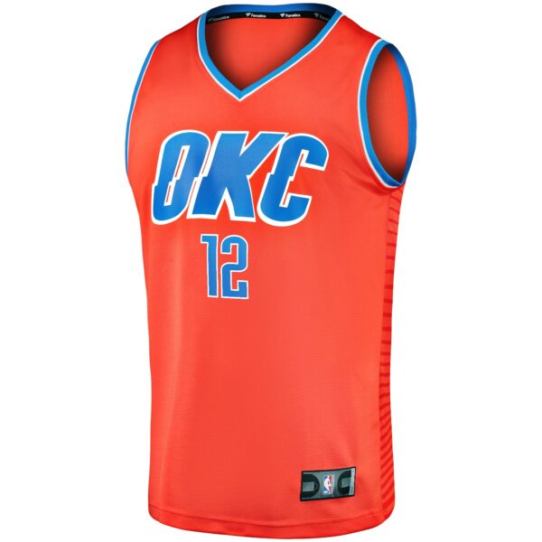 Lindy Waters III Oklahoma City Thunder Fanatics Fast Break Replica Player Jersey - Statement Edition - Orange - Image 3