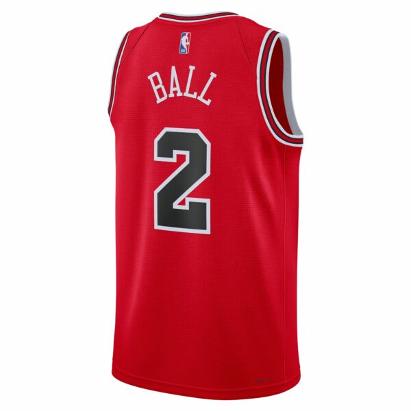 Lonzo Ball Chicago Bulls Nike Unisex Swingman Jersey - Icon Edition - Red - Image 4