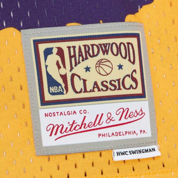 Los Angeles Lakers Mitchell & Ness x Tats Cru Hardwood Classics Fashion Jersey - Gold - Image 6