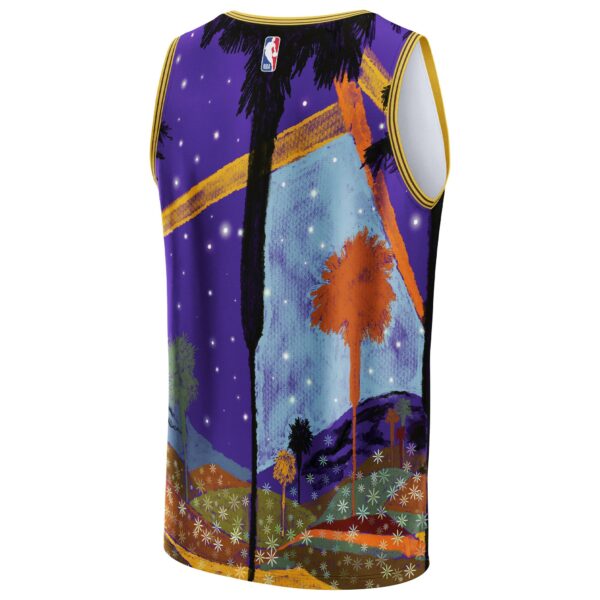 Los Angeles Lakers NBA & KidSuper Studios by Fanatics Unisex Hometown Jersey - Purple - Image 4