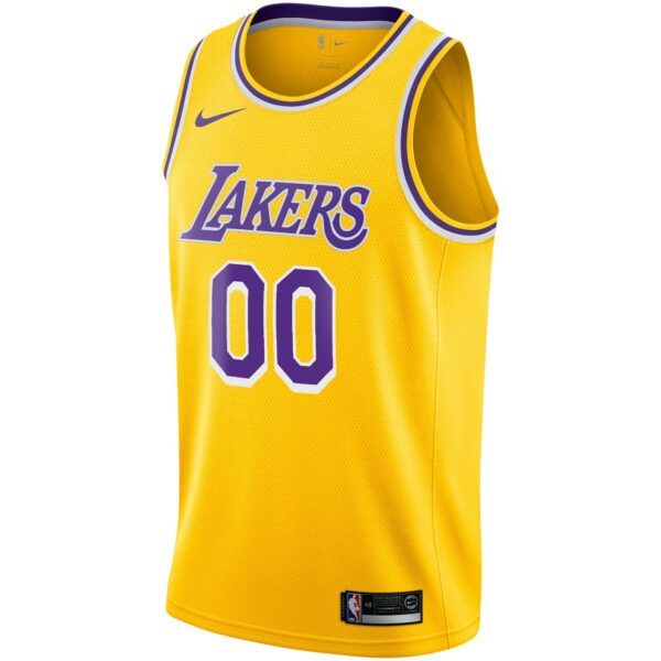 Los Angeles Lakers Nike Custom Swingman Jersey Gold - Icon Edition - Image 3