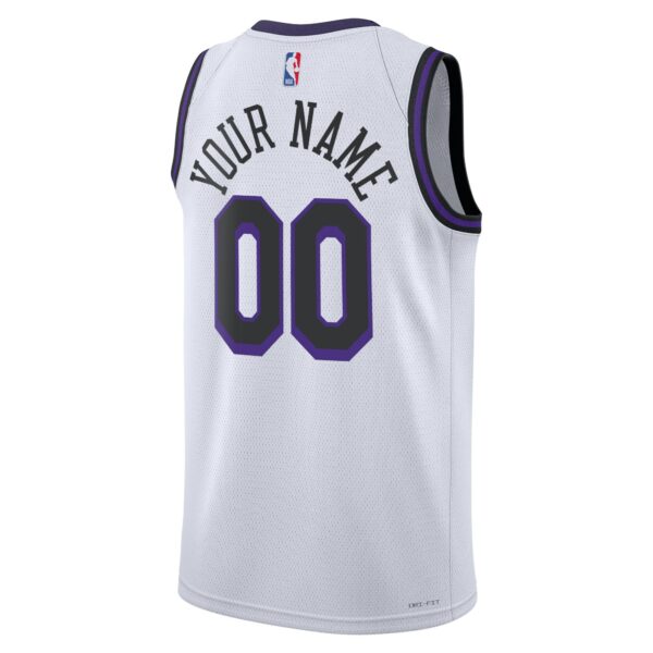 Los Angeles Lakers Nike Unisex 2022/23 Swingman Custom Jersey - City Edition - White - Image 4