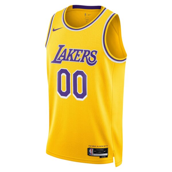 Los Angeles Lakers Nike Unisex Swingman Custom Jersey Gold - Icon Edition - Image 3